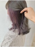 透明感シースルーカラー＋インナーカラー