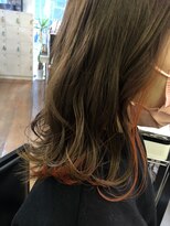 フレンズ 環状通東店(friend's) ミディアム ショコラアッシュ インナーカラー 4