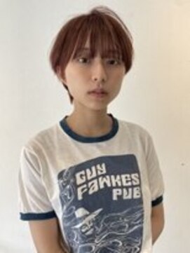 ヘアサロンエム 大宮東口(HAIR SALON M) オレンジブラウン×ミニショート