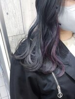 トムキャット(TOM CAT) インナーカラー ダークグレー×パープル