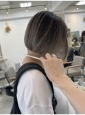 プリンが気にならないバレイヤージュ(ブリーチ1回)