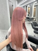 天神美容室&nbsp;ブリーチ×ピンクカラー
