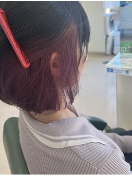 シュウ 高浜店(Shu) ピンクアッシュインナーカラー