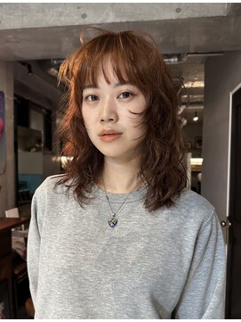 ソイリウム 下北沢(soi rium) ミディアム_レイヤー_パーマ_カラー