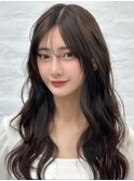 前髪顔まわり韓国ヘアレイヤーカットサイドバンク2wayバンク韓国