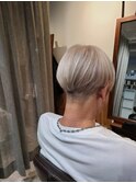 透明感カラーダブルカラーブリーチミルクティーベージュ