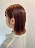 切りっぱなしボブ/外ハネ