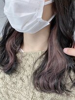 ノア(noa.)&nbsp;【豊中美容室noa.】チラ見えピンクパープルインナーカラー♪♪