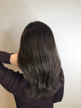 ジーナ 船橋(Zina) 髪質改善＊ロングレイヤーグレーベージュ＊美髪【Zina船橋】