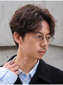 銀座メンズマッシュシャドウパーマツイスパメンズパーマウルフ