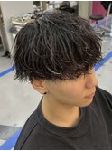 名古屋ホワイトメッシュパーマブリーチツイストスパイラルパーマ