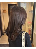 ナチュラルベージュ　新宿/髪質改善/透明感カラー/ロング