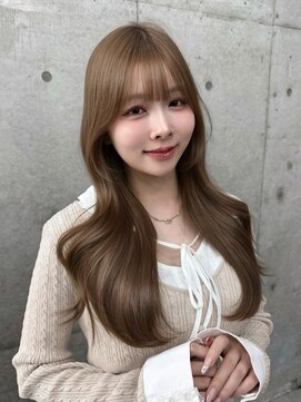 ロンドホットリップ 立川(Lond hot lip) ヘーゼルブラウン/レイヤーカット/マロンベージュ/韓国巻き