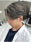 センターパート 刈り上げ マッシュ ツイスト 眉毛