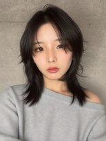 リークフー(Ree cu fuu)&nbsp;小顔冬カラー愛されレイヤーブラウン大人可愛い