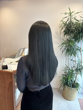 カセット(cassette.) ブリーチなしオリーブグレージュくすみ冬カラー