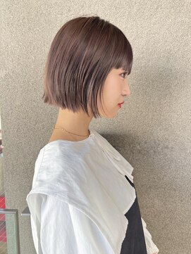 ガーデン 渋谷(GARDEN) 小顔外ハネボブダークアッシュ大人ガーリー似合わせカット