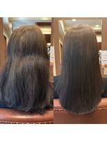 縮毛矯正・髪質改善カラー専門店 AMI a BELL Haru-Ru【4月14日OPEN(予定)】 思わず触れたくなる。柔らか質感のキレイ髪ストレート×髪質改善