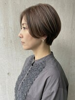 リトマス 二子玉川(litmus)&nbsp;白髪ぼかし　ショートボブ　レイヤーボブ　ボブ　二子玉川　50代
