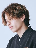 エルマーク 神戸元町(L-MARK)&nbsp;ハイライト/ツイストパーマ/メンズ/アップバング/men's
