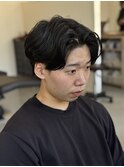 フェザーパーママッシュセンターパートツーブロック