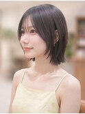 透明感レイヤーボブ/ナチュラルベージュ