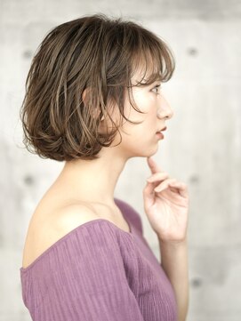 インセプション 銀座(INCEPTION) 切りっぱなしショート・ボブ/絶壁解消/前髪なし/40代/30代/丸顔