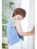 スタイリングも楽々☆ 甘ふわハッピーショート♪