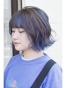 ノア(noa.) グレー×インナーブルー