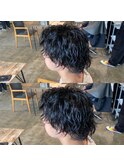 ツイストスパイラルパーマ波巻きスパイラルパーマウルフパーマ