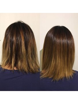 マフ 田町店(MuFF) 髪質改善！ブリーチ毛でハイダメージのケース