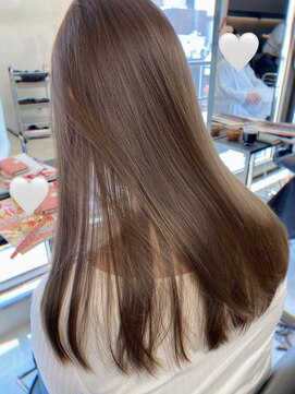 ノク(nok) beigegray_大人ガーリーダークアッシュ似合わせカット