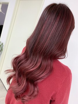 リシャルム 新保店(Re charme) 【リシャルム 近藤恭輔】ピンクハイライトグラデーション