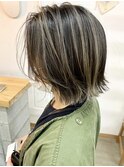 【cuzKLUB】タイトボブ×コントラストアッシュ＊池袋