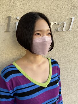 リベラル(liberal) 諏訪葵/ベナボブ/前髪なしショート[箕面/牧落/北摂][40代/50代]