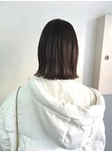 ぱつっと感 切りっぱなしボブ 外ハネスタイリング