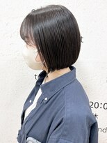 モリオ フロム ロンドン サッポロファクトリー店(morio FROM LONDON)&nbsp;【morio】札幌ボブ　ぱつっと収まる暗髪ボブ