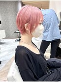 10代/20代/くすみピンク/ピンクショート/ピンクベージュ
