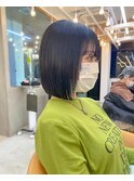 黒髪でもかわいいタッセルボブ【久保田夢美】ブルーブラック横浜
