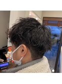 波巻きパーマ