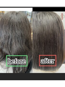 モッズ ヘア 宇都宮店(mod's hair) 癖のある髪質から自然なボブスタイル