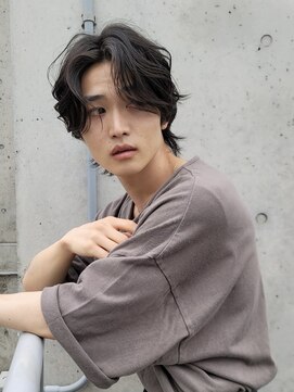 エヌアンドエー せんげん台店(N&A) マッシュウルフ×センターパート