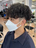 グッドタイムエフティフィフス 横浜西口(GoodTimes ft.fifth)&nbsp;ツイストスパイラルパーマ波巻きスパイラル刈り上げマッシュ