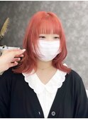 レッドオレンジ×レイヤーカット