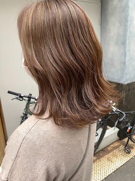 ヘアメイク マージ(hair make merge) 《東住吉区/デザインカラー》シークレットハイライトベージュ