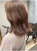 《東住吉区/デザインカラー》シークレットハイライトベージュ