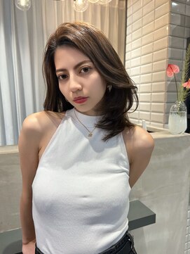 リリー(Lilley) 【lilley 稲永麻衣】レイヤーカット+ミディアム+天神韓国ヘア