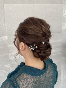 サロン Salon アイ アート 結婚式お呼ばれ ヘアセット