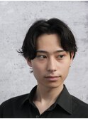 メンズナチュラルセンターパート