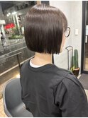 タッセルボブ/切りっぱなしボブ/グレージュ